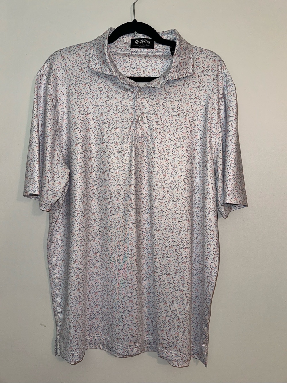 Lansky Bros Elvis Presley Shake, Rattle and Roll Performance Polo Size Large - Picture 4 of 9